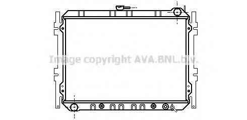 AVA QUALITY COOLING MZ2055 Радіатор, охолодження двигуна