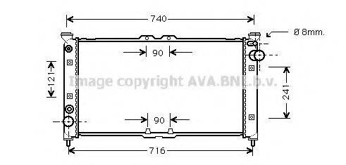 AVA QUALITY COOLING MZ2136 Радіатор, охолодження двигуна