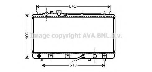 AVA QUALITY COOLING MZ2168 Радіатор, охолодження двигуна