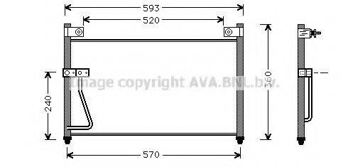 AVA QUALITY COOLING MZ5126 Конденсатор, кондиціонер