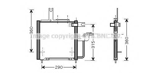 AVA QUALITY COOLING MZ5197 Конденсатор, кондиціонер