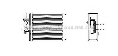 AVA QUALITY COOLING MZ6067 Теплообмінник, опалення салону