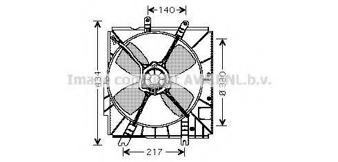 AVA QUALITY COOLING MZ7502 Вентилятор, охолодження двигуна