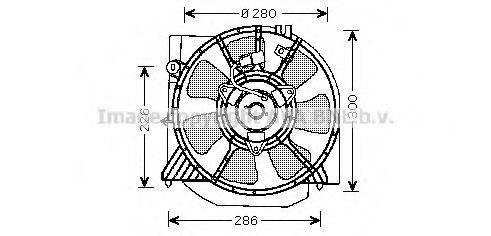 AVA QUALITY COOLING MZ7541 Вентилятор, охолодження двигуна