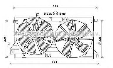 AVA QUALITY COOLING MZ7550 Вентилятор, охолодження двигуна