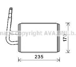 AVA QUALITY COOLING MZA6268 Теплообмінник, опалення салону