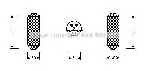 AVA QUALITY COOLING MZD036 Осушувач, кондиціонер