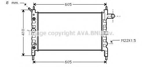 AVA QUALITY COOLING OL2026 Радіатор, охолодження двигуна