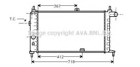 AVA QUALITY COOLING OL2064 Радіатор, охолодження двигуна