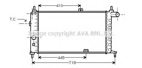 AVA QUALITY COOLING OL2066 Радіатор, охолодження двигуна