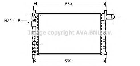 AVA QUALITY COOLING OL2163 Радіатор, охолодження двигуна