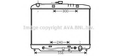 AVA QUALITY COOLING OL2180 Радіатор, охолодження двигуна