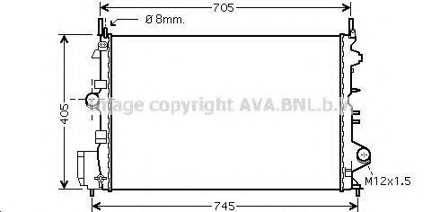 AVA QUALITY COOLING OL2462 Радіатор, охолодження двигуна