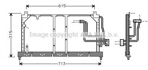 AVA QUALITY COOLING OL5224 Конденсатор, кондиціонер