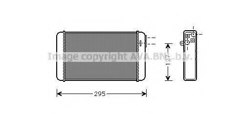 AVA QUALITY COOLING OL6116 Теплообмінник, опалення салону