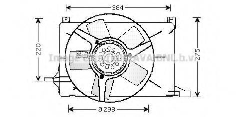 AVA QUALITY COOLING OL7502 Вентилятор, охолодження двигуна