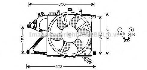 AVA QUALITY COOLING OL7506 Вентилятор, охолодження двигуна