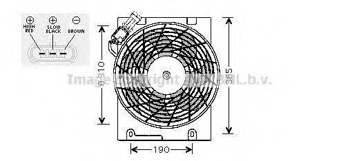 AVA QUALITY COOLING OL7508 Вентилятор, охолодження двигуна