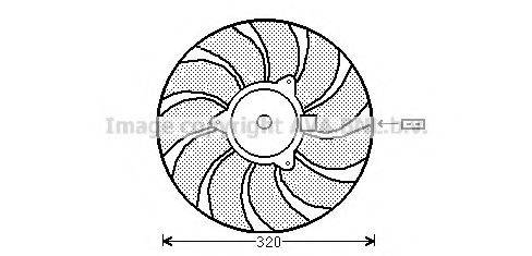 AVA QUALITY COOLING OL7540 Вентилятор, охолодження двигуна