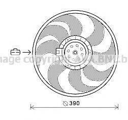 AVA QUALITY COOLING OL7564 Вентилятор, охолодження двигуна