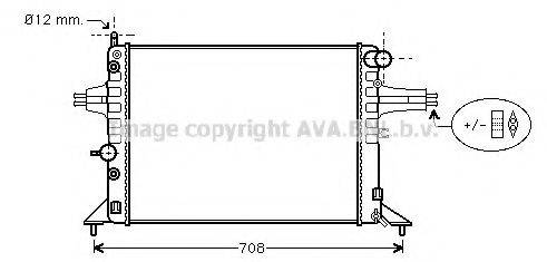 AVA QUALITY COOLING OLA2256 Радіатор, охолодження двигуна