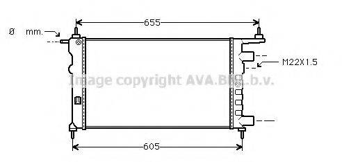 AVA QUALITY COOLING OLA2261 Радіатор, охолодження двигуна