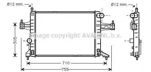 AVA QUALITY COOLING OLA2306 Радіатор, охолодження двигуна