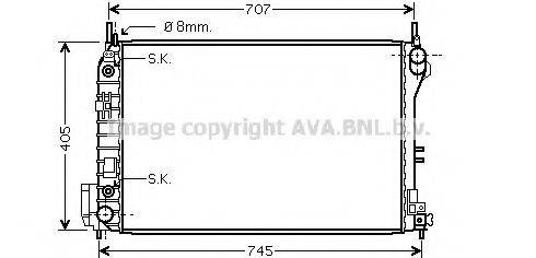 AVA QUALITY COOLING OLA2341 Радіатор, охолодження двигуна