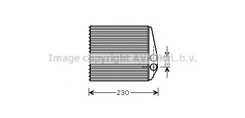 AVA QUALITY COOLING OLA6355 Теплообмінник, опалення салону