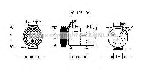 AVA QUALITY COOLING OLK021 Компресор, кондиціонер