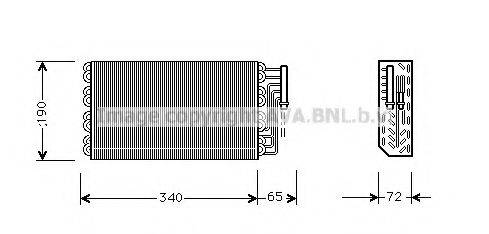 AVA QUALITY COOLING OLV088 Випарник, кондиціонер