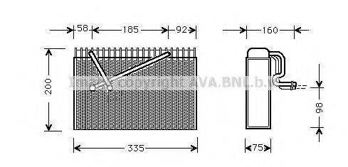 AVA QUALITY COOLING OLV299 Випарник, кондиціонер