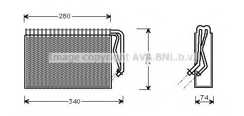 AVA QUALITY COOLING OLV311 Випарник, кондиціонер