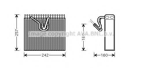 AVA QUALITY COOLING OLV328 Випарник, кондиціонер