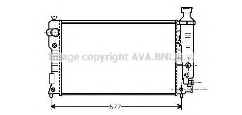 AVA QUALITY COOLING PE2128 Радіатор, охолодження двигуна