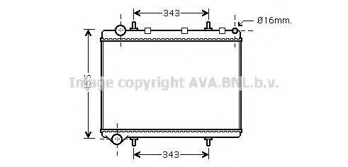 AVA QUALITY COOLING PE2259 Радіатор, охолодження двигуна