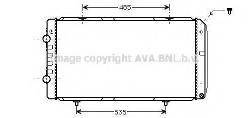 AVA QUALITY COOLING PE2268 Радіатор, охолодження двигуна