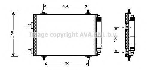 AVA QUALITY COOLING PE5209 Конденсатор, кондиціонер