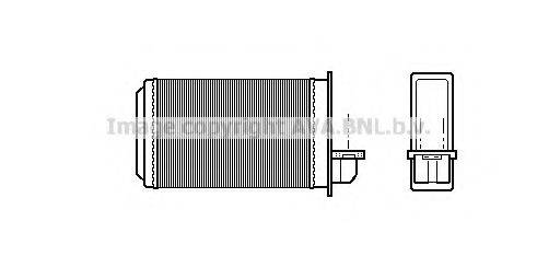 AVA QUALITY COOLING PE6090 Теплообмінник, опалення салону