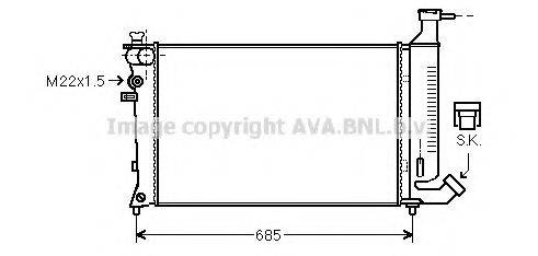 AVA QUALITY COOLING PEA2148 Радіатор, охолодження двигуна