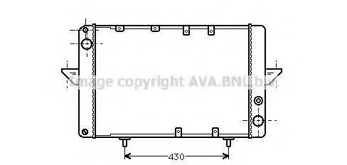 AVA QUALITY COOLING RT2035 Радіатор, охолодження двигуна