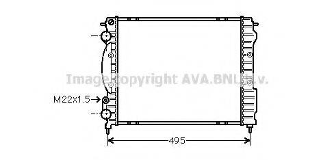 AVA QUALITY COOLING RT2129 Радіатор, охолодження двигуна