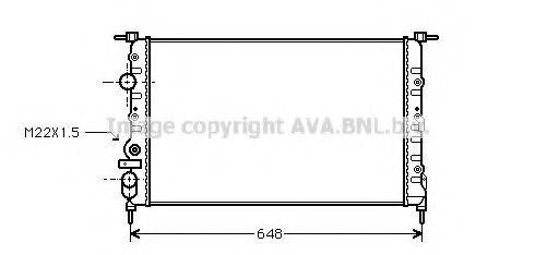 AVA QUALITY COOLING RT2198 Радіатор, охолодження двигуна