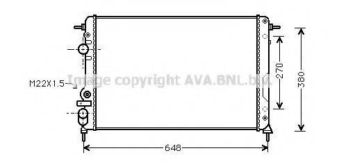 AVA QUALITY COOLING RT2241 Радіатор, охолодження двигуна