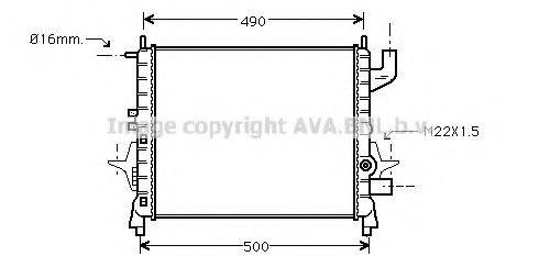 AVA QUALITY COOLING RT2262 Радіатор, охолодження двигуна