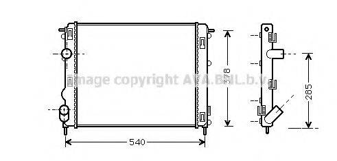 AVA QUALITY COOLING RT2269 Радіатор, охолодження двигуна