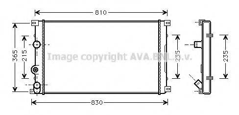 AVA QUALITY COOLING RT2276 Радіатор, охолодження двигуна