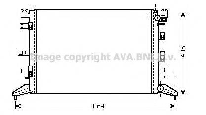 AVA QUALITY COOLING RT2425 Радіатор, охолодження двигуна