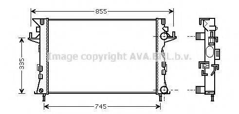 AVA QUALITY COOLING RT2438 Радіатор, охолодження двигуна