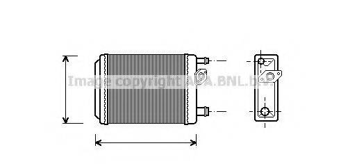 AVA QUALITY COOLING RT6097 Теплообмінник, опалення салону